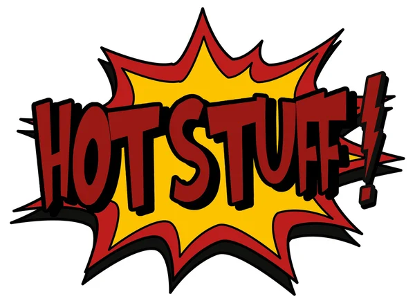 Wybuch bańki hot stuff — Wektor stockowy