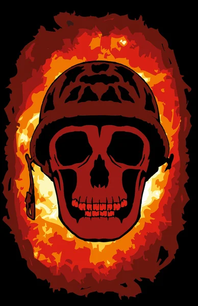 Explosive skull — Stock Vector