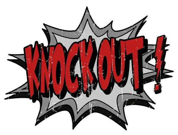 Explosie zeepbel knock-out — Stockvector