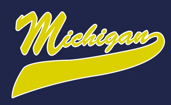 Michigan — Vettoriale Stock