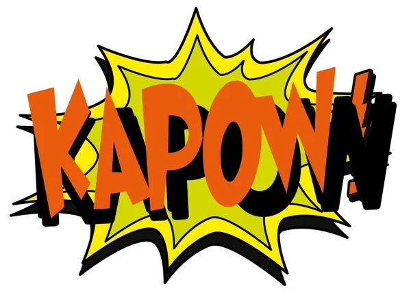Έκρηξη φούσκα kapow — Διανυσματικό Αρχείο