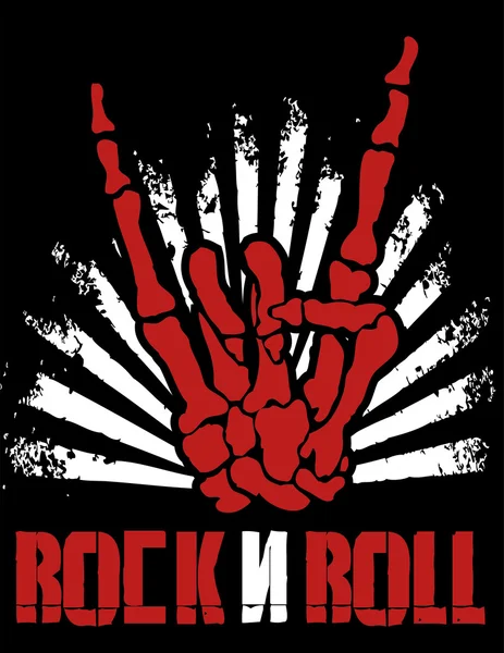 Rock n roll işareti — Stok Vektör