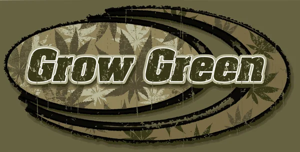 Grow зелений — стоковий вектор