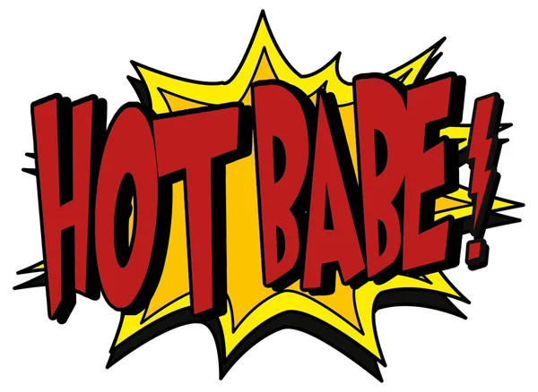 Explosie zeepbel hete babe — Stockvector