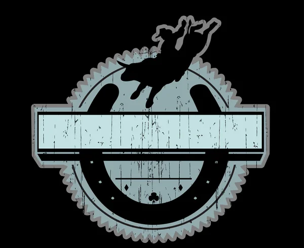 Emblema de rodeo — Archivo Imágenes Vectoriales