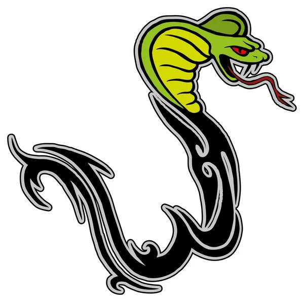 Serpente cobra — Vettoriale Stock