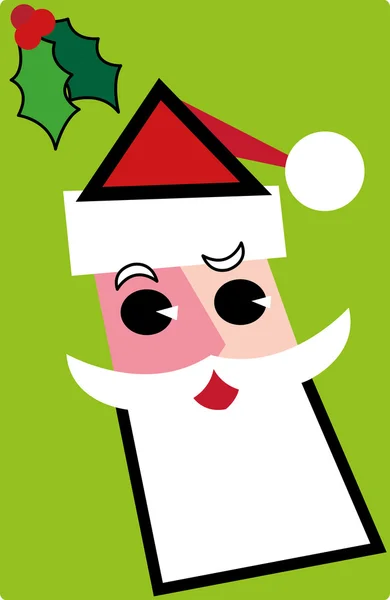 Santa's head — Stock Vector