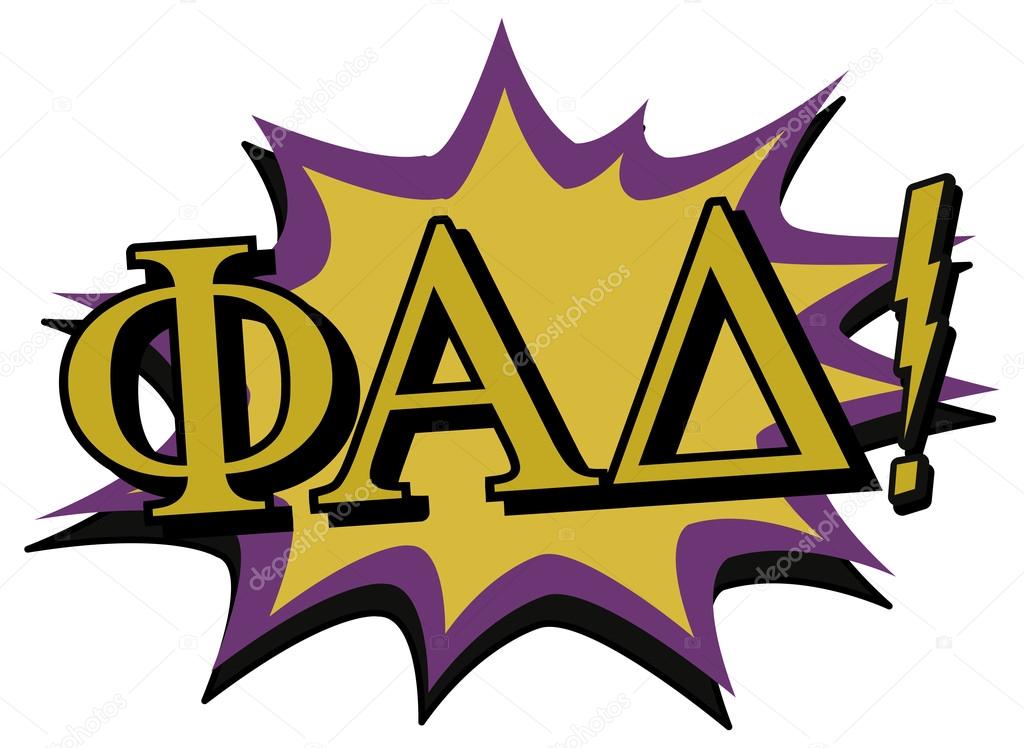 Phi alpha delta lettering