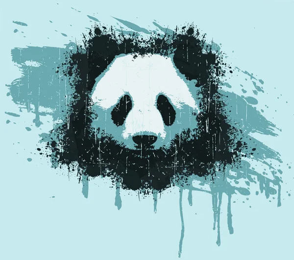 Panda dessin à la main . — Image vectorielle