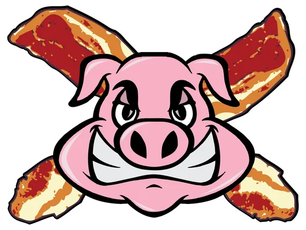 Bandes de porc et de bacon — Image vectorielle