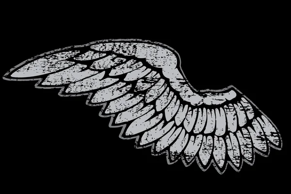 çizilmiş Melek kanatları el