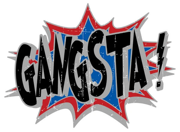 Signe gangsta comique — Image vectorielle