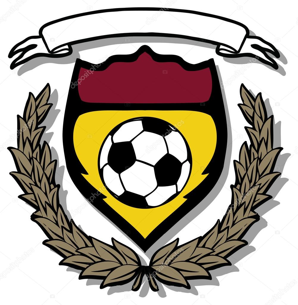 Soccer shield emblem with wings — Stock Vector © scotferdon 65879689