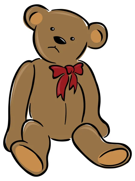 Leuke tekenfilm teddybeer — Stockvector