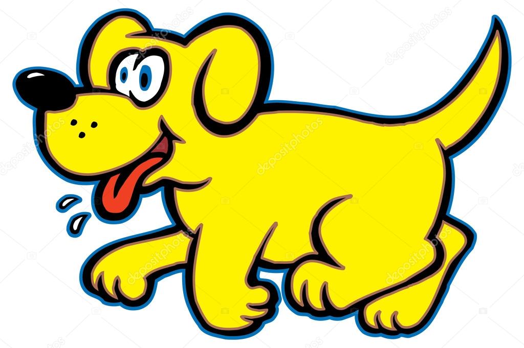 Cute yellow cartoon dog Stock Vector Image by ©scotferdon #66259801