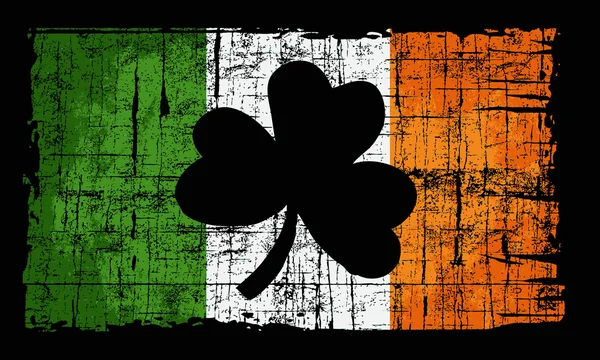 Drapeau irlandais coloré — Image vectorielle