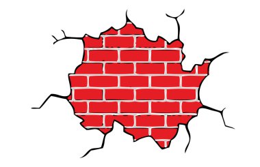 Hasarlı Tuğla Duvar