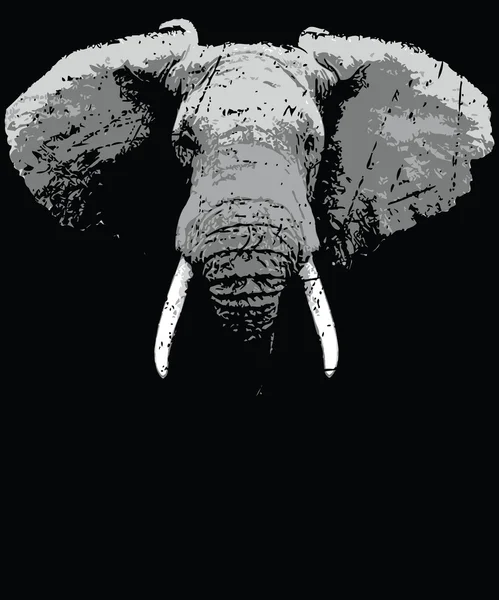 Illustration symbole éléphant — Image vectorielle