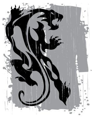 Black panther illustration clipart