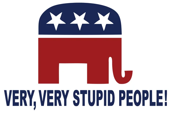 Very, very stupid people! vote concept — Stock Vector