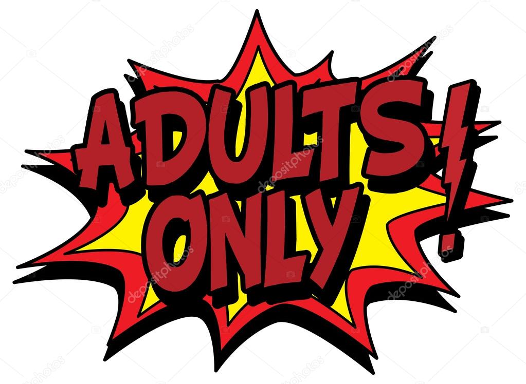 adults only cartoon signs