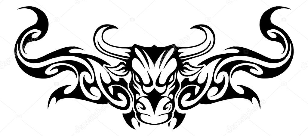 tribal bull art sign