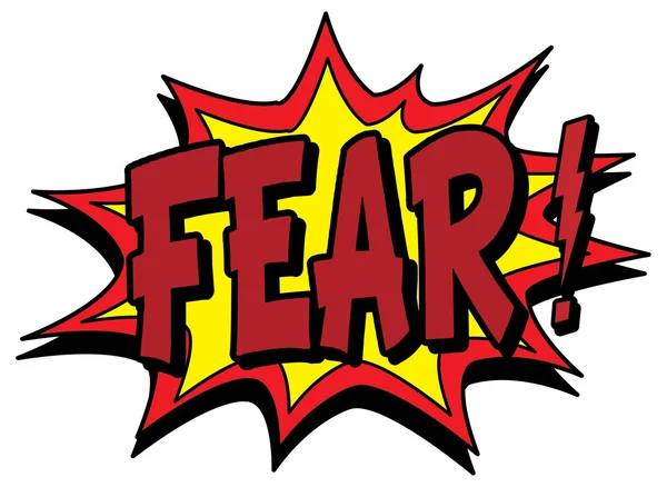 Illustration de signe de peur — Image vectorielle