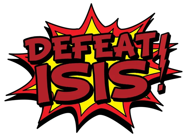 Defeat isis illustration — Stock Vector