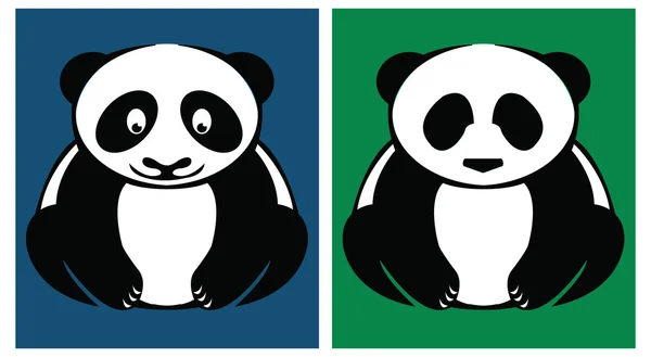 Bájos Panda ikon — Stock Vector