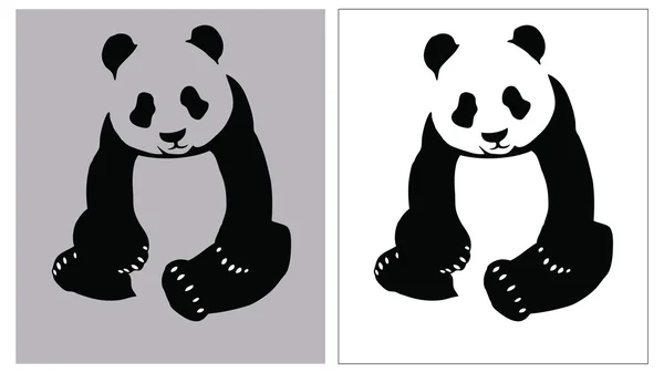 Affascinante icona panda — Vettoriale Stock