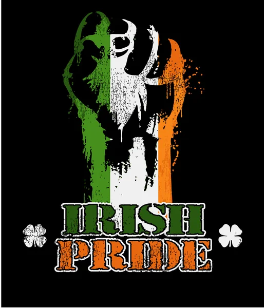 De Ierse vlag kleuren — Stockvector