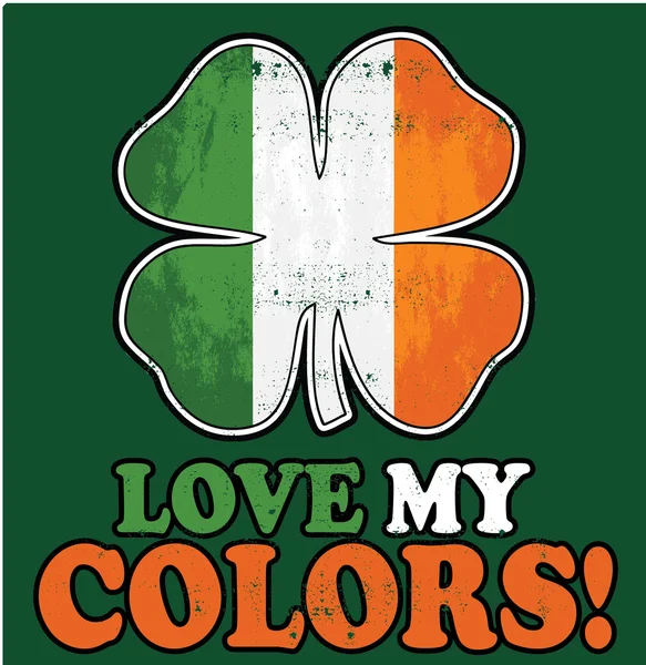 Les couleurs du drapeau irlandais — Image vectorielle