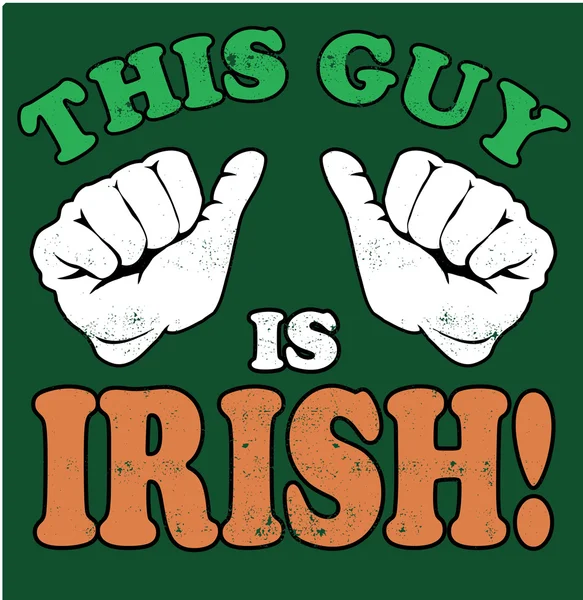 Les couleurs du drapeau irlandais — Image vectorielle