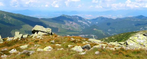 Krajobraz Widok Tatry Niskie Tatry Niskie Ścieżce Turystycznej Prowadzącej Chopok — Zdjęcie stockowe