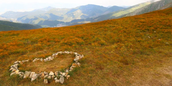 Paisaje Vista Los Low Tatras Nizke Tatry Ruta Turística Hacia — Foto de Stock