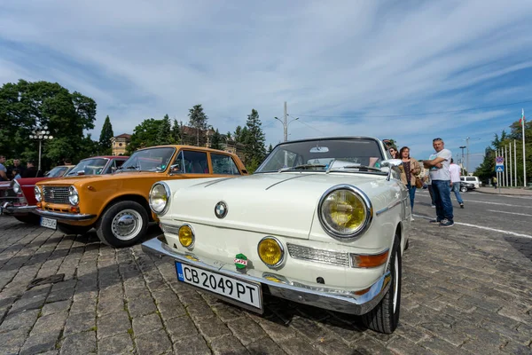 Sofia Bulgaria June 2021 Retro Parade Old Retro Cars — Stock Photo, Image
