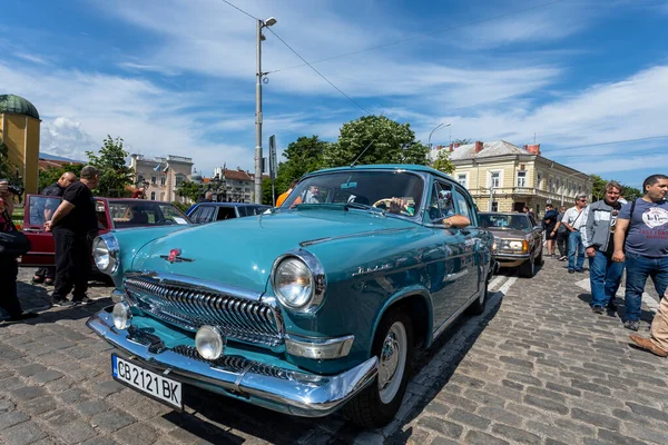 Sofya Bulgaristan Haziran 2021 Eski Antika Otomobillerin Geçidi — Stok fotoğraf
