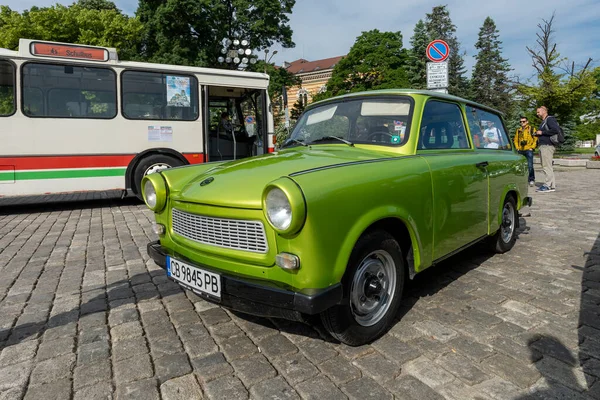 Sofia Bulgaria Kesäkuuta 2021 Vanhojen Retroautojen Retro Paraati — kuvapankkivalokuva