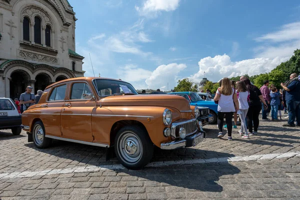 Sofya Bulgaristan Haziran 2021 Eski Antika Otomobillerin Geçidi — Stok fotoğraf