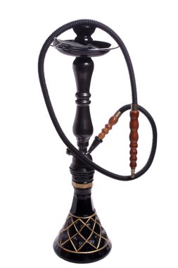 Renkli hortumu ile klasik nargile