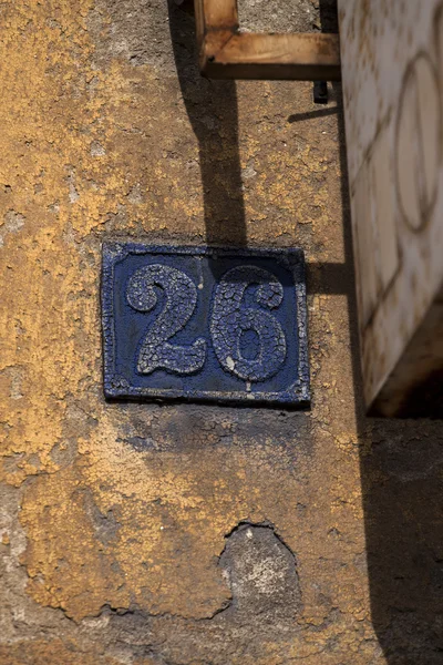 Vintage metal ev numarası