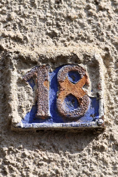 House numbers in different styles — Stock Photo, Image