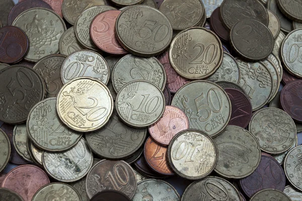 Detail of euro coin money — Stock Photo, Image