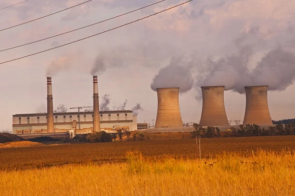 Угольная электростанция Лицензионные Стоковые Изображения