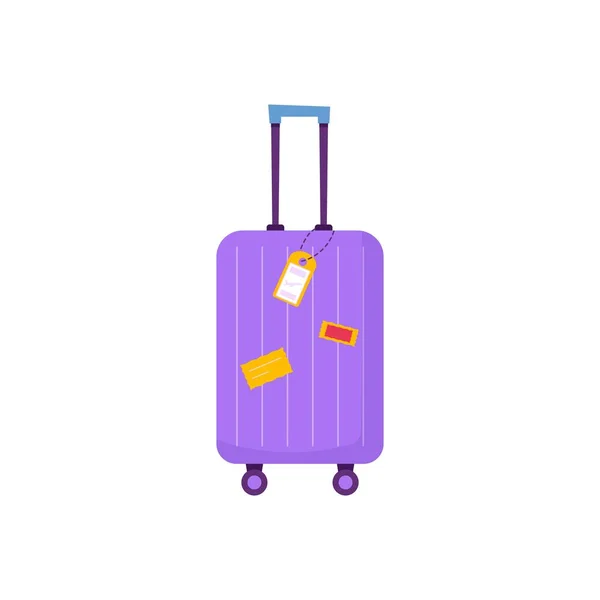 Icono Equipaje Para Turismo Aventura Viajes Diseño Decorativo Viaje Con — Vector de stock