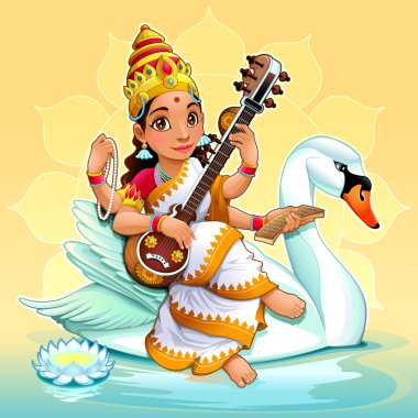 Sarasvati, bilgi, sanat ve öğrenme Hindu Tanrıça.