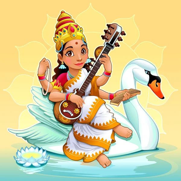 Saraswati cartoon Vector Art Stock Images | Depositphotos Saraswati cartoon Vector Art Stock Images | Depositphotos