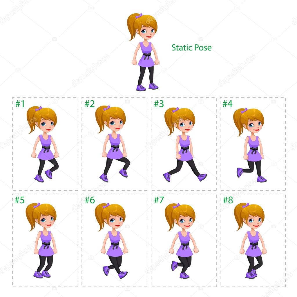 Cartoon walking animation Vector Art Stock Images | Depositphotos Cartoon walking animation Vector Art Stock Images | Depositphotos