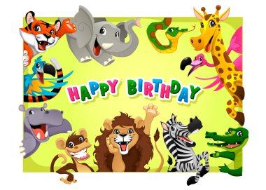 Download Happy Birthday Monkey Parrot Free Vector Eps Cdr Ai Svg Vector Illustration Graphic Art