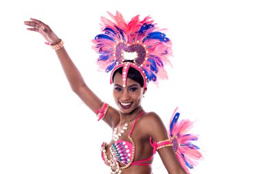 Samba dansçısı karnaval kılık